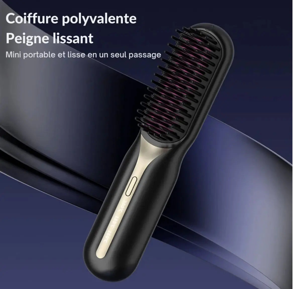 ThermiLiss™ : Brosse Lissante et Chauffante Professionnelle en Céramique | Lisseur & Brosse 2-en-1 - Luminary Beaute