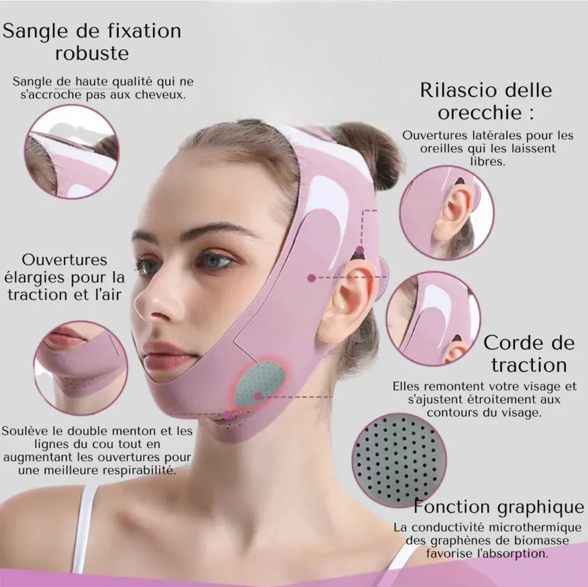 SlimLift™ : Masque Lifting Visage Remodelant et Réducteur de Double Menton Luminary - Luminary Beaute