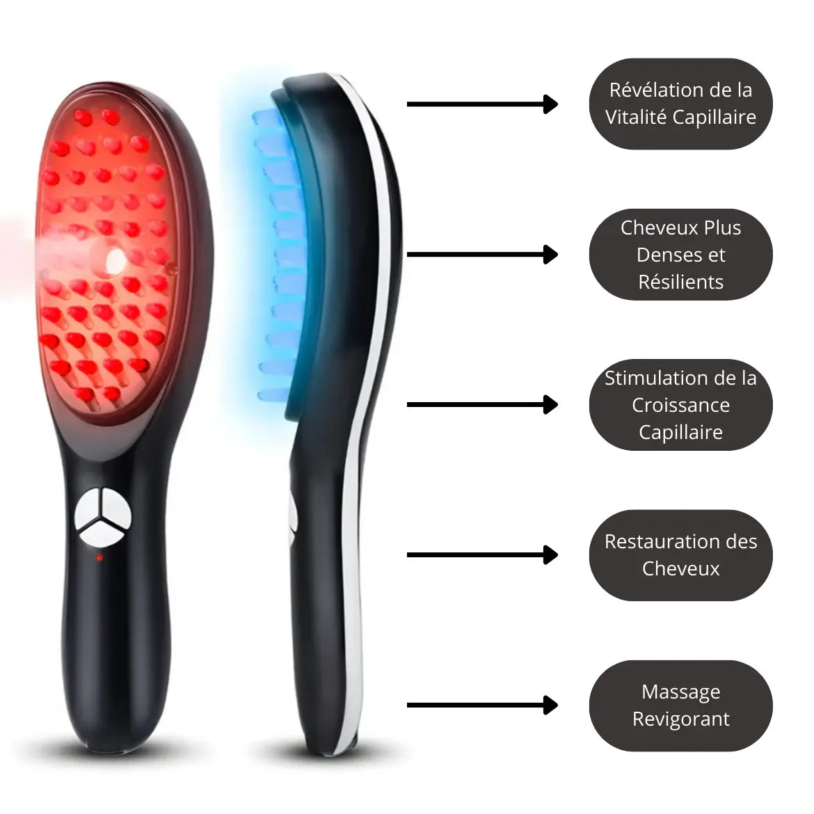 Evolve™ : Brosse Capillaire Stimulante Tout-en-un pour Croissance et Vitalité des Cheveux - Luminary Beaute